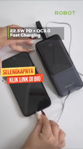 [NEW] Pin Sạc Dự Phòng RT40 Dung Lượng 40.000mAh ROBOT Sạc Nhanh Công Suất 22.5W 3 Cổng Sạc Ra Có Màn Hình Led