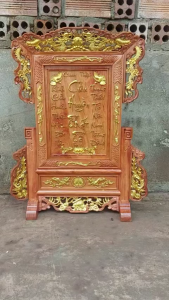 Khung bài vị gỗ hương cửu huyền thất tổ 2 mẫu