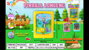 Mainan Anak Pinball Lonceng Happy Play And Lets Play Game SS 1732 Ukuran Besar | Edukasi Game Papan Pinball Board Murah kemasan Kantong Mainan Puzzle Pin Ball Board Game Bahan Berkualitas