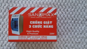 Cầu dao Aptomat 3 chức năng chống giật Sanomax (Hàng bảo hành chính hãng - đảm bảo an toàn)