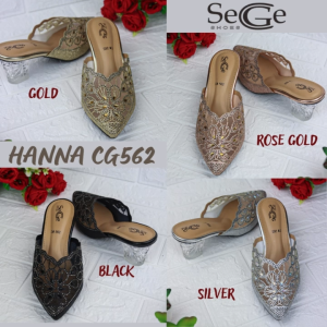 SEGE Shoes HANNA CG562 Sandal Heels>Wedding>Kasual>Slop High Quality Model Terbaru Bisa COD