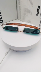 Retro Brown Green Lens Rimless Men Sun Glasses Polarized Fashion Y2K Outdoor Square Metalanti UV Anti Glare Motorcycle Eyeglasses Shades for Men Style Original 1011