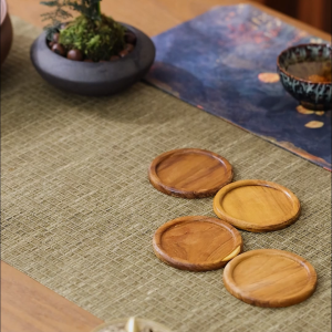 ที่รองแก้วน้ำ จานรองแก้วน้ำ จานวางแก้ว ถาดรองแก้ว มี3 แบบให้เลือก สำหรับใช้เสื่อถ้วยชา โต๊ะอาหารชาม เครื่องน้ำชา ตกแต่งโต๊ะน้ำชา