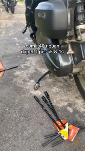 4 PCS Kunci T sock Sok 4PCS 8 10 12 14 mm Kunci Sock T bahan Chrom Vanadium| MADE IN JAPAN | KUAT DAN TAHAN LAMA