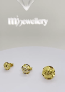 MJ Jewellery 916/22K Gold Topi Earrings S104
