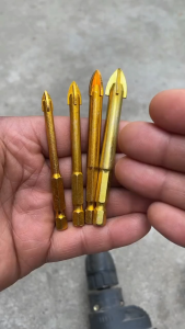 6pcs Mata Bor Alloy Untuk Mata Bor Silang Ranit/Keramik/Beton/Kaca/Granit Keramik