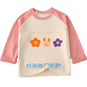 😘เสื้อแขนยาวกันหนาวเด็กลายการ์ตูน ผ้าฝ้าย childrens T-shirt