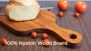 Nyatoh Solid Wood Chopping Board/ Thick Cutting Board with Hanging Hole/ Good Durable Serving Board/ Papan Pemotong