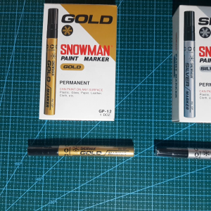 Spidol Paint Marker Permanent Snowman GP-12 SP-12 WP-12 Gold Silver White Per Pcs