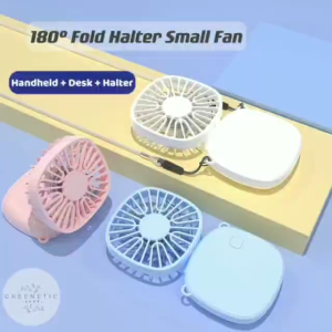 Mini hanging neck fan 180° Fold halter small Fan portable Kipas mini Rechargeable Handheld Desk fan 迷你小风扇