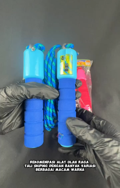 Tali Lompat Skipping Dengan Penghitung Loncatan / Tali Skipping / Jump Rope Skipping Soft Handle with Counter