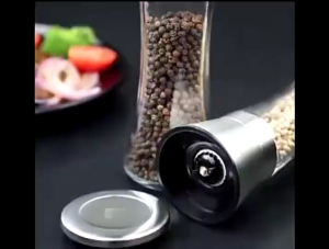 ✨Household Manual Grinder Peppercorns Stainless Steel Freshly Ground Kitchen Rotating Cumin Black Pepper Powder