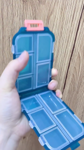 WTH 10Grid Moisture Proof Medicine Storage Organizer Case Box Portable Pill First Aid Kit Container medicine organizer box