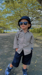 Kemeja anak laki laki polos lengan panjang distro 2-14 tahun terbaru