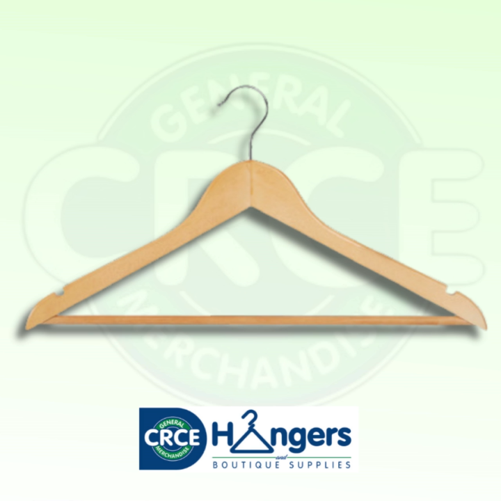 Wooden Top Hangers High Quality 3 Pieces Per Order