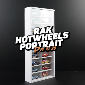 RAK HOTWHEELS PVC BOARD ISI 20 MODEL POTRAIT TANPA LOGO