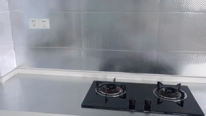 10M Kitchen Oil-proof Wallpaper Aluminum Foil Waterproof Stickers Kitchen Stove Cabinet Self DIY Adhesive Wall Sticker