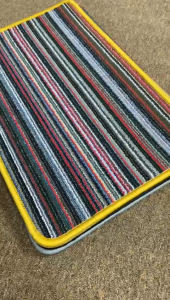 Keset Kaki Kamar Mandi Anti Slip Serap Air Motif Salur Bahan Tebal Menyerap Cepat Kering Premium Ukuran 40 x 60 cm
