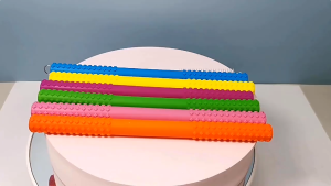 Bayi yang tahan lama Molar tongkat pembersih bayi teeter Hollow Tube