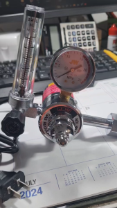 เกย์ซีโอทูอีตเตอร์36โวลล์ Regulator Heater Co2 ใช้กับ เครื่องเชื่อมไฟฟ้าแบบซีโอทู