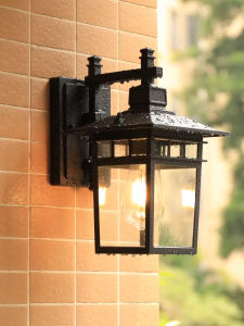 Phube Lighting Outdoor Wall Lights Sensor Exterior Light Fixtures Wall Mount Porch Lights Black Wall Lantern Wall Lamp Waterproof Wall Sconce Outside Lighting for Garage Front Door