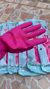 2 đôi Găng tay cao su Đông Cầu Vồng Hồng