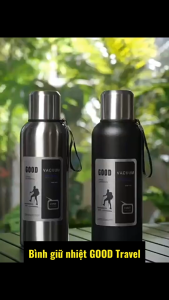 Bình giữ nhiệt inox 316 cao cấp GOOD Travel 1000ml 1500ml 2000ml có nắp cốc và giỏ lọc trà kín