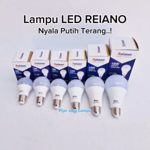 Lampu LED Rumah REIANO 5 7 9 12 15 18 Watt Bohlam LED Bulb 5W 7W 9W 12W 15W 18W Cahaya Putih