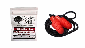 USA Cedar Mill Fine Fire Arms | Tactical Earplugs | Reusable + Washable | Hunting Shooting Sports Ear Plugs 射击擊耳塞