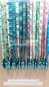 New Tali HP Fashion Mix-66 Gantungan Handphone Panjang Lanyard Kunci ID Card Motif Estetik B Duck & Friend