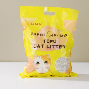 【New Launch Promo】Mix 6-in-1 Tofu Cat Litter DOMO+Natrual Cat Litter 2MM Ultral-thin Supper Odour Control Flushable Cat Litter 6L