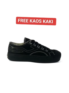 SEPATU SEKOLAH HITAM POLOS SD SMP SMS DAN UMUM VORENT BLACK FULL