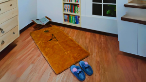 Sajadah Bulu Rasfur 115x65x3.5cm dengan motif kabah premium dan nyaman LP