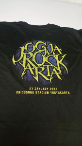 KAOS T-shirt Musik ROCK JOGJA | Kaos Distro Pria | Kaos Keren | Kaos Cowok