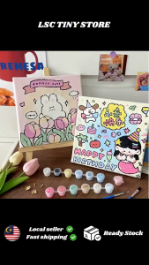 DIY Painting Decorative Painting Cute Cartoon Animal Hand Filled Healing Painting Children Creative