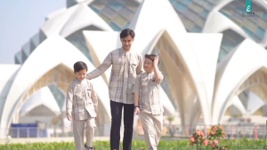 Setelan Koko Anak Sarcel Sarung Celana Elfath HUDAIR Series