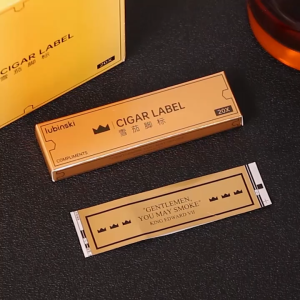 Lubinski Cigar Label Wrapped Around The Top and footer Cigar Wrappers