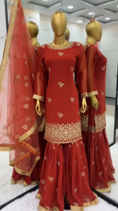 PRE ORDER 15 DAYS - READYMADE SHARARA PLAZZO SUITS