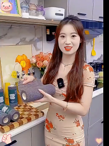 Cuộn 25 Khăn Lau Đa Năng Tái Sử Dụng Than Tre