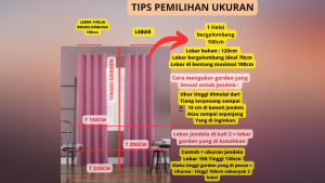 Gorden jendela polos motif embos ring hordeng hordeng tirai gorden pintu kamar Termurah terlaris LP