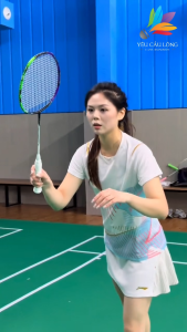 Vợt Cầu Lông Lining Halbertec 9000 Full Carbon (Căng Sẵn Trợ Lực 11kg - Tối Đa 13kg Kèm Túi Đựng Quấn Cán Móc Khóa)