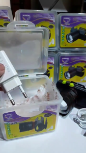 Senter Kepala KISEKI CK-ZOOM 8/ZOM9F/Zom7f 100Wat 4000 Mah Cahaya Putih Super Terang Tahan Lama Dan Tahan Air