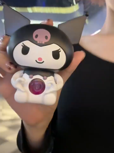 Sanrio Cartoon Cinnamoroll Kuromi Loving Heart Luminous Confession Toy Can Speak English I Love You Doll Girls Christmas