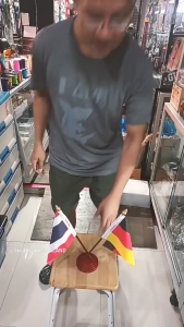 ธง ไทย เยอรมันี เยอรมัน THAI GERMANY GERMAN ธงตั้งโต๊ะ ธงไขว้ ไรท์สาระกับครูแว่น Tec40store