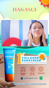 Hanasui Collagen Water Sunscreen SPF 30 PA++ SPF 50 PA++ 30ml || Collagen Water Sunscreen HANASUI Original BPOM