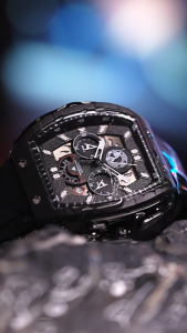 Jam Tangan Pria Anti Air Multifungsi Olahraga Kemewahan Tali Silikon Kuarsa