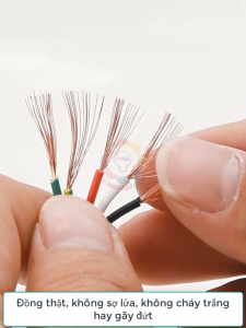 Dây điện tròn lõi đồng 2 lớp 2345 lõi dòng tải cao chống chịu nhiệt cong gãy. Giá cho 1 mét