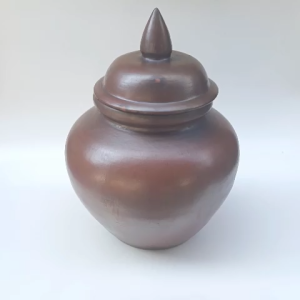 Gentong Tanah Liat Gerabah Tempat Wadah Beras Genthong Simpan Penyimpanan - 20 Liter - Diameter 35 cm