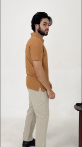 Kemeja Polo Hey Man Tanpa Kancing untuk Pria Casual