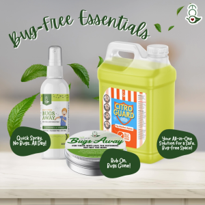 CitroGuard + Bugs Away Spray & Balm Citronella Mosquito Repellent Anti-Dengue Safe for Kids & Babies